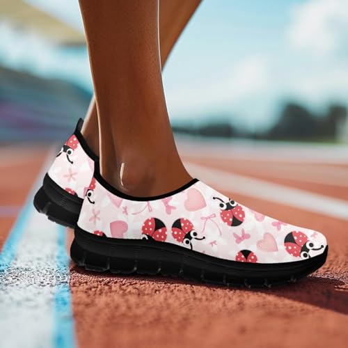 Howilath Women's Loafers & Slip-on Trekking Shoes Black Sole Running Sneakers Breathable Hands Free Shoes2