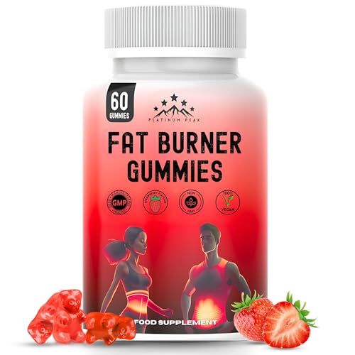 Fat Burner Weight Loss Gummies – Metabolism Booster, Appetite Suppressants Gummy - Green Tea Extract Lean Slimming Diet Supplement for Men & Women - Premium Manufacture - 60 Gummies