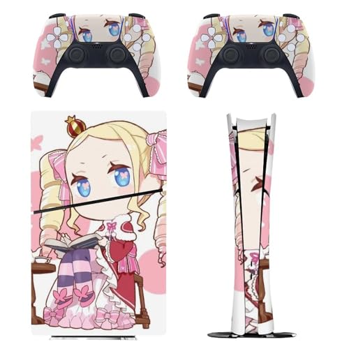 PS5 Slim �f�W�^���� �X�L���V�[�� Re:Zero �x�A�g���X PlayStation 5 �ی�X�e�b�J�[ �v���C�X�e�[�V���� 5 ���^�X�L�� �ی�V�[�� �S�ʕی� ���ʑΉ������ʑΉ� �ϋv�� �w��/��/����/�ق���h�~ ���B�� �C�A�[�� �U�M�ǂ�
