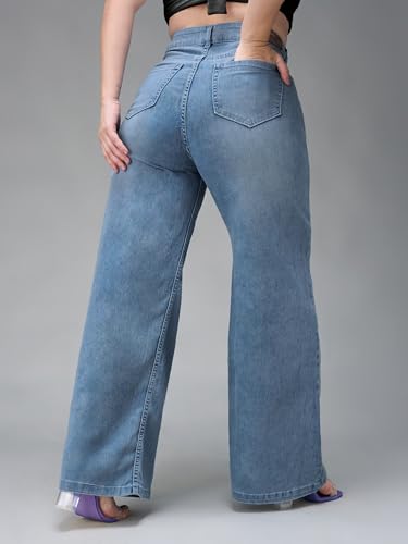 Image of Miss Chase A+ Women's Bootcut High Rise Stretchable Denim Jeans