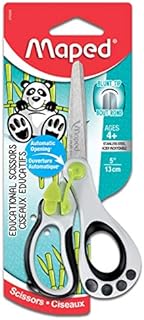 Maped Koopy Spring-Assisted Educational Scissors, Kids, 5 Inch, Blunt Tip, Right Handed Use (470249)