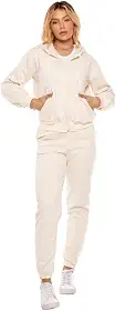 Conjunto Moletom Feminino com Capuz e Calça Jogger – Roupa de Frio Casual Confortável para Inverno, Academia, Viagem e Dia a Dia Con-0020