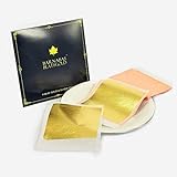Genuine Edible Gold - Luxury Gold Leaf Sheets - Barnabas Gold - Loose Gold Leaf for Cakes - 3.1 inch