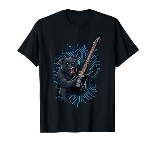 Dogs Rock Tees Guitare PC Scifi Geek Movie Mutt Rocks T-Shirt