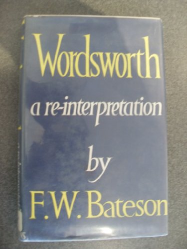 Wordsworth A Re-interpretataion B0010WAROQ Book Cover