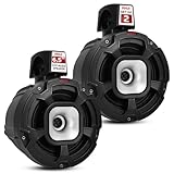 Pyle 6.5' 1300W Marine Tower Speakers - IPX6 Rated Waterproof Powersport Speaker System, 2-Way Full Range Passive Stereo Sound - Outdoor Audio for ATV, UTV, Boat, Jeep & More - Easy to Mount (Pair)