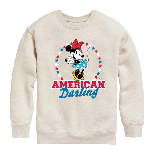 Disney - American Darling Minnie - Toddler & Youth Crewneck Fleece Sweatshirt