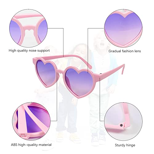 Jolbndcv Kids Sunglasses 12 Pack Flower Round Heart Toddler Sunglasses Cute Baby Sunglasses Outdoor Beach Sunglasses For Toddler Girls Boys Baby 12 Color #TOP3
