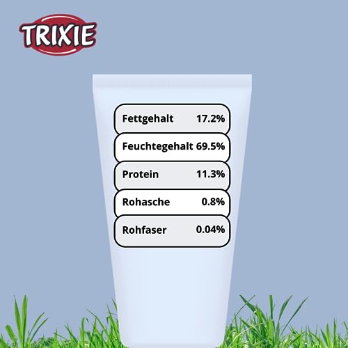 TRIXIE Hundeleckerli PREMIO Hunde-Lachscreme 110g - Premium Leckerlis für Hunde glutenfrei - ohne Getreide & Zucker, schmackhafte Belohnung für Training & Zuhause - 3178-1