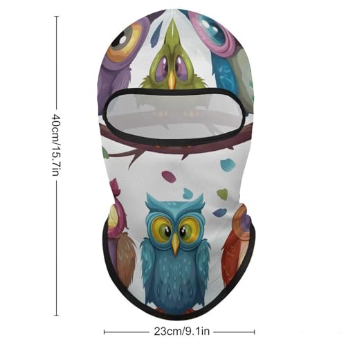 Balaclava Mask for Men Balaclava Ski Mask Owls Birds Winter Face Mask Face Cover for Cycling miniatura 2