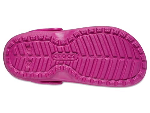 Crocs Classic Lined Neo Puff Fuzzy Winter Boots Snow, Fuchsia Fun, 1 Us Unisex Little Kid #TOP2