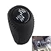 Gear Handle Manual Gear Shift Knob Boot Cover Gaiter Lever Shifter Handle Stick For Toyota Hilux For Fortuner MK6 MK7 2011-2014 4WD (Color : Black)