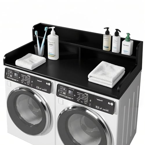 Aosute 2 Tier Washer Dryer Countertop, Laundry Counter Top, Washing