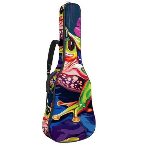 Housse pour guitare acoustique de 42.9x16.9x4.7 in avec revêtement étanche imprimé
