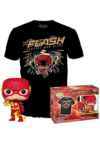 Funko POP! & Tee: DC, the Flash, Medium, DC Comics, T-Shirt, Clothes With Collectable Vinyl Figure, Gift Idea
