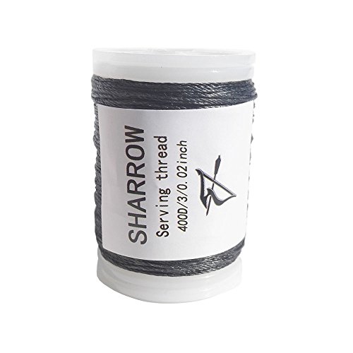Sharrow Archery Serving Thread Bowstring Serving Material 131 Yards For Tying Peep Sight Nock Maintenance Accessories (Black) #TOP2