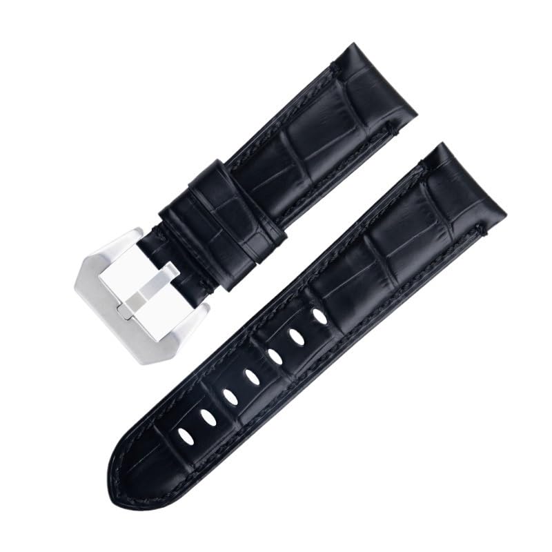 Bracelet de montre en cuir véritable 24mm pour remplacer PAM441