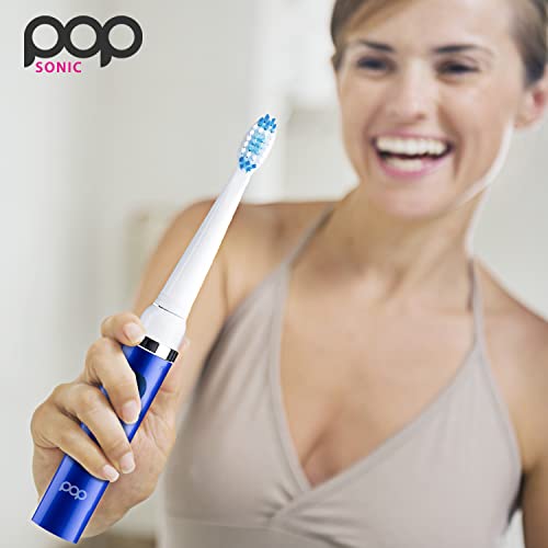 Pop Sonic Electric Toothbrush (Royal Blue) - Travel Toothbrushes W/Aaa Battery | Kids Electric Toothbrushes With 2 Speed & 15,000-30,000 Strokes/Minute, Dupont Nylon Bristles #TOP6