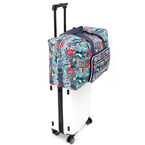 Image of 22 inch Foldable Large Travel Duffel Duffle Bag Sports Gym Tote Bag For Women Overnight Carryon Weekend Bag Shoulder Bag Water Resistant, mermaid 1