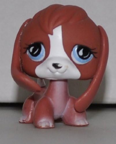 Beagle #567 (Brown, White Face, Blue Eyes) - Littlest Pet Shop (Retired) Collector Toy - LPS Collectible Replacement Single Figure - Loose (OOP Out of Package & Print)