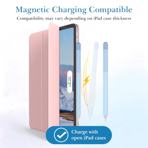 Image of Delidigi for Apple Pencil Pro (2024) & Apple Pencil 2nd Generation Case | Gradient Color Design Silicone Sleeve Cover, Magnetic Charging Compatible, Double Tap Support