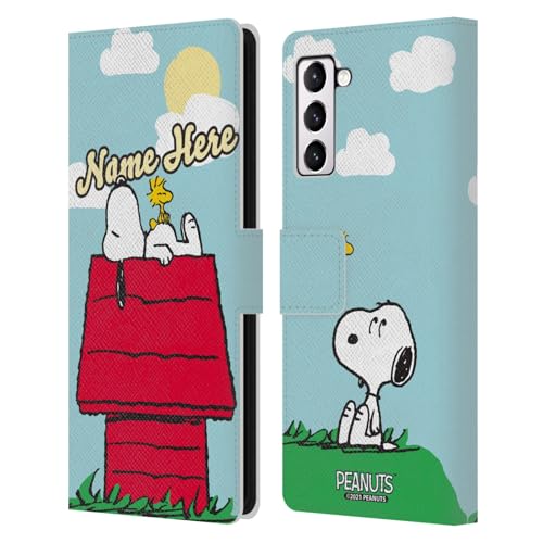 Protection personnalisée Snoopy Galaxy S21+ 5G étui portefeuille cuir Peanuts