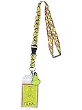 Dr. Seuss Grinch Stink Stank Stunk Breakaway ID Badge Holder Lanyard w/ 2' Logo Rubber Pendant