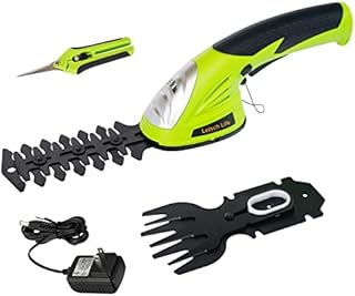 Leisch Life Cordless Grass Shear & Shrubbery Trimmer - 2 in 1 Handheld Hedge Trimmer 3.6V Electric Grass Trimmer Hedge Shears w/Pruning Scissor Rechargeable Lithium-Ion Battery and Charger Included