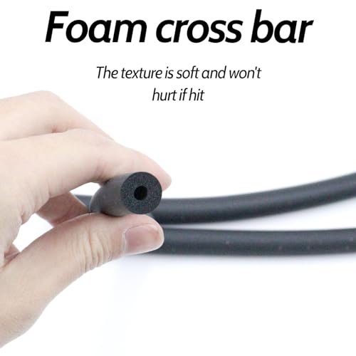 Miayaya High Jump Bungee Cord Crossbar Training Equipment Elastic Bungee Crossbar Foam Cord Track and High Jumping Training Equipment for Athletes Beginner Field Track Cord Starting Accessories