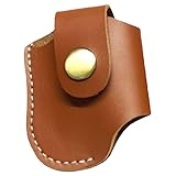 Hemobllo レザー ライターケース ライタースリーブ ポータブル 軽量 コンパクト メンズ バッグ小物