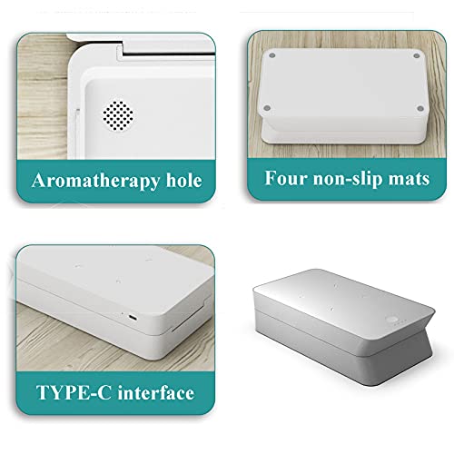 LTLGHY UV Sterilisator Box Für Handy, Multifunktional UV Desinfektions Box Mit Wireless Charger, Aroma Diffusor, Für… – Bild 7
