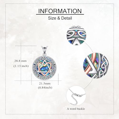 Adoption Necklace Sterling Silver Adoption Day Celtic Knot Adoption Symbol Necklace Adoptive Jewelry Foster Parent for Women Stepmom4