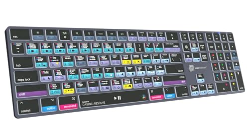 Image of Logickeyboard Titan Wireless Backlit Keyboard for Davinci Resolve - Mac