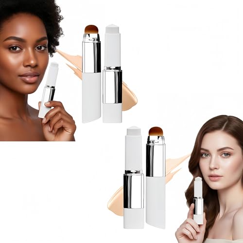 Jayna Maquillaje Coreano Glow Maquillaje - Barra de Base Inteligente Autoajustable, Acabado Radiante y Cobertura Ajustable, para un Look Natural (Colores naturales y colores neutros)