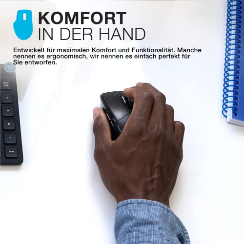 JLab JBuds Wireless Mouse, Verbindung über Bluetooth oder USB, Bluetooth-Maus für viele Geräte, ergonomische, wiederaufladbare Wireless-Mäuse für Laptop, PC, Tablet, Windows, Mac, Chrome OS – Bild 5