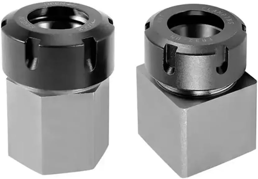 Square/Hexagonal Knife Set ER25 ER32 ER40 Square/Hexagonal Milling Collet Conversion Replaceable Extension Rod Splice Thread(Hexagon,ER25)