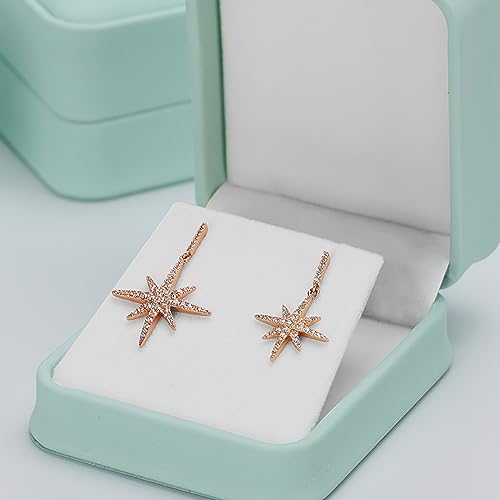Leather Earring Gift Box Earring Box Jewelry Gift Boxes Trinket Storage Case Showcase Display for Anniversary Birthday