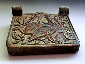 硯屏■唐草馬紋 櫛目 結界 古い陶器 お茶道具 書道道具 骨董品 希少■ Amazon.co.jp: 硯屏唐草馬紋 櫛目 結界 古い陶器 お茶道具 書道