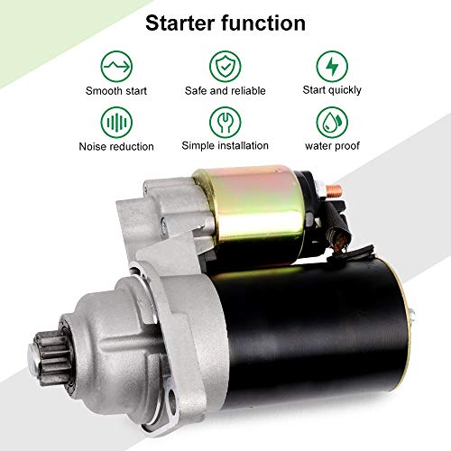 Image of SCITOO Starters 17780N 0001107022 fit for Audi Auto TT Coupe /Quattro 2000-2006 for Volkswagen VW Auto for 1999 2000-2004 1998-2005 2.0L for Golf 2000-2006 1999-2006 for Jetta 2000-2005