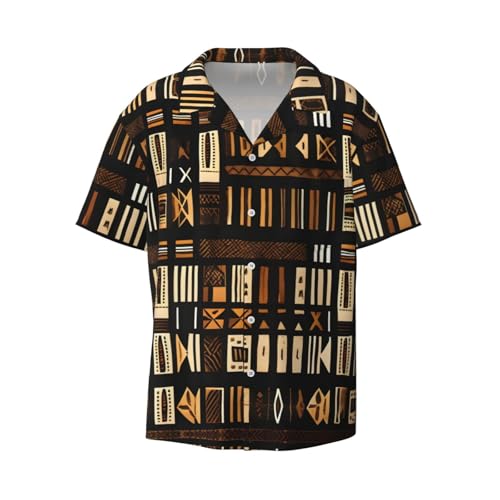 Chemise homme imprimé tribal africain idéale pour vos terrasses d'été et vacances
