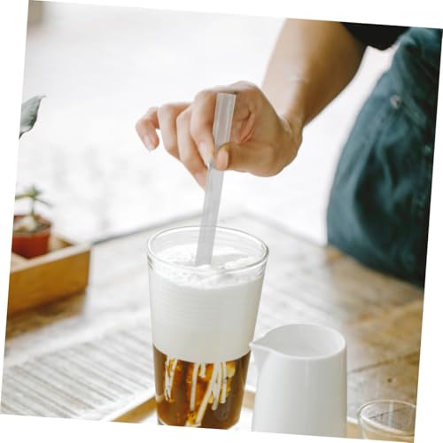 100 pitillos desechables individuales para beber 19 cm miniatura 6