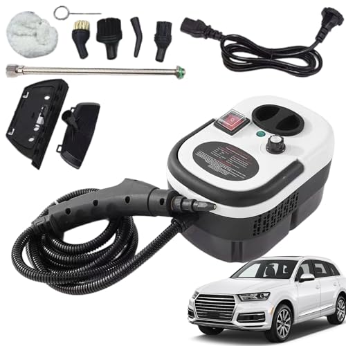 Limpiador a vapor, 6 niveles de alta presión, calentamiento rápido, potente 2500 W – Limpiador a vapor para cocina, baño, para tapicería, ventanas, coche, suciedad y grasa