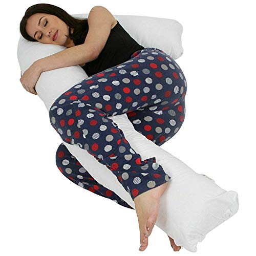 GB TEXTILE L Shaped Pillow - Best Pregnancy Maternity Use Pillow, Full Comfort Body Support