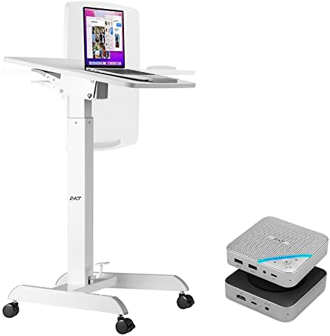 AVLT Tilting Rolling Desk and USB C Speakerphone Hub image 2