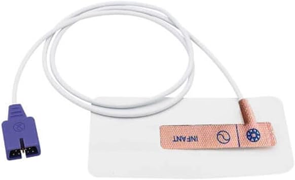 Disposable Infant Spo2 Sensor Compatible with Nollcor MAX-I Probe 3.2 ft 9 Pins FDA/CE Approved 12 Pack