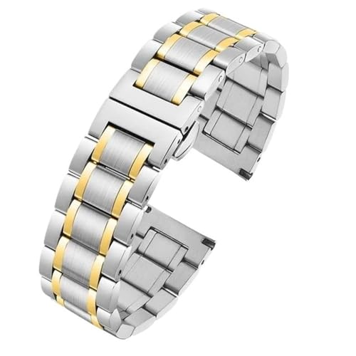 Bracelet de montre 20mm 22mm acier inoxydable accessoire métal plat incurvé