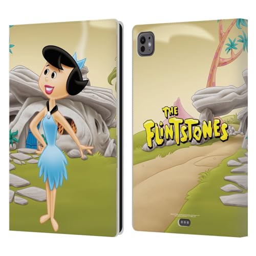 Étui Portefeuille en Cuir The Flintstones Betty Rubble pour iPad Pro 11 M4 M5