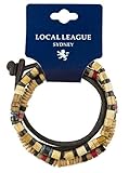 local crew berlin √ FARBE & STIL - Beige; Sie können die Größe an Ihre Bedürfnisse anpassen; Doppeltes elastisches Stretch-Band mit Perlen; Echtes Lederband - passen Sie die Länge an, indem Sie einen neuen Knoten über dem Metallknopf knüpfen [zweimal um das Handgelenk wickeln]