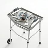 Bluestone Walker Tray- Upright with Holders-Universal Table Fits Most Standard Folding Walkers-Home Mobility Medical Equipment Accessories, 1 Count (Pack of 1)
