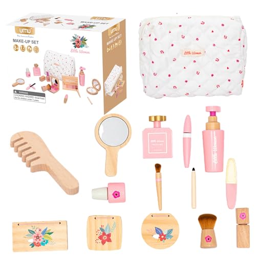 Jouet de maquillage éducatif précoce en bois lisse et interactif pour stimuler l'éveil